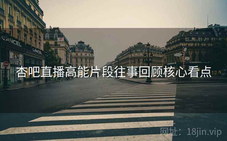杏吧直播高能片段往事回顾核心看点